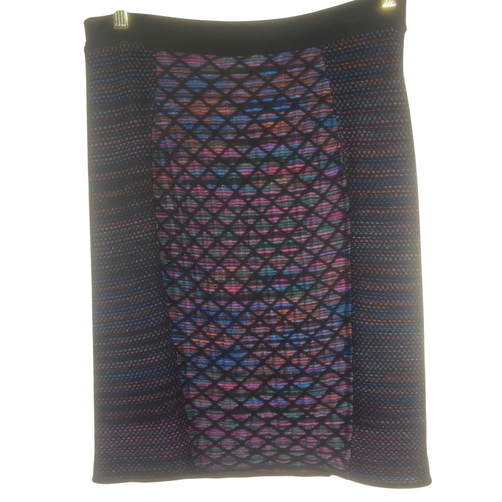 Missoni‎ Women's Knit Skirt Size 46 Multicolor Geometric Pattern Italy Designer